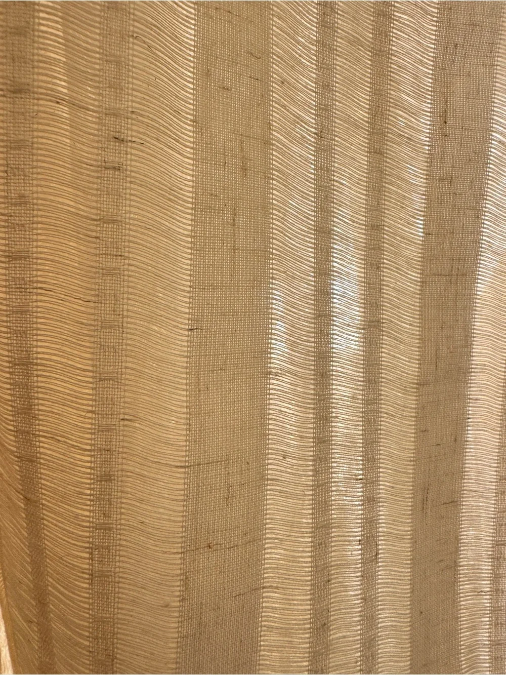 6 individual Semi-Sheer Textured Stripe Curtain Panel – 52” W x 82”